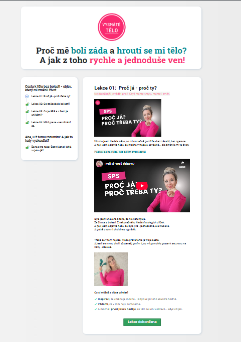 členská sekce zdarma